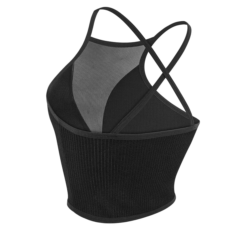 DivineCurve™ SheerLift Cami-Sculpting Mesh Crop Top