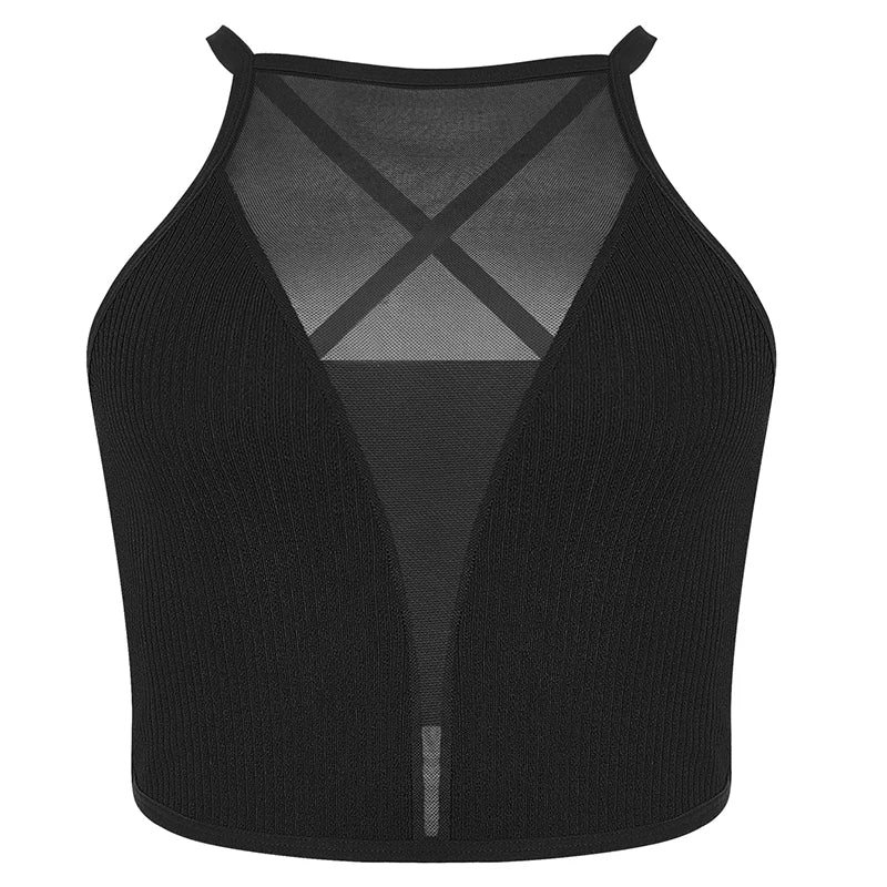 DivineCurve™ SheerLift Cami-Sculpting Mesh Crop Top