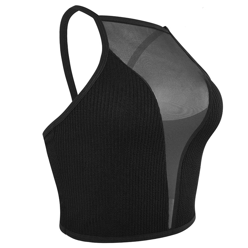 DivineCurve™ SheerLift Cami-Sculpting Mesh Crop Top